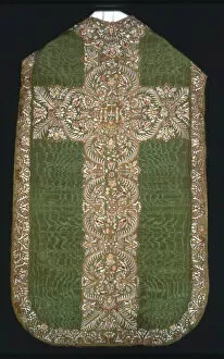Linen Collection: Chasuble, France, c. 1700. Creator: Unknown