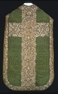 Linen Collection: Chasuble, France, c. 1700. Creator: Unknown