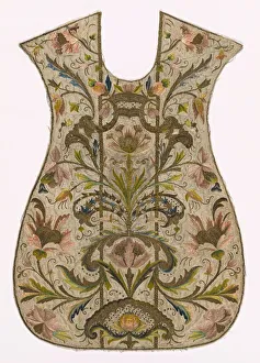 Laid Work And Couching Prints: Chasuble (Front), Italy, 1701 / 25. Creator: Unknown