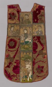 Liturgy Gallery: Chasuble Front with Orphrey Cross, Florence, Chasuble: 15th century; Orphrey Cross