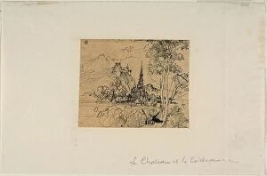 The Château and the Cathedral, n.d. Creator: Rodolphe Bresdin
