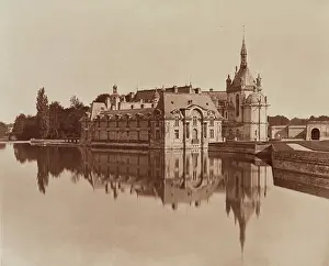 Carbon Print Prints: Chateau, Chantilly, between 1867 and 1870. Creator: Adolphe Braun