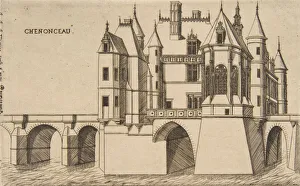 Meryon Prints: Chateau de Chenonceau, No 2, 1856. Creator: Charles Meryon