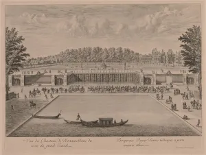 Chateau Fontainebleau from the Grand Canal. Creator: Jacques Rigaud (French, 1681-1754)