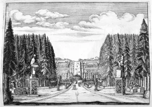 Georg Andreas Bockler Prints: Chateau and garden design, 1664. Artist: Georg Andreas Bockler