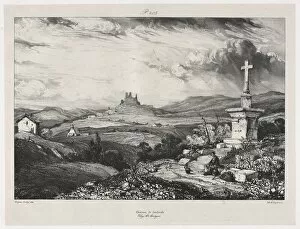 1803 1886 Gallery: Chateau de Larderole, 1832. Creator: Eugene Isabey (French, 1803-1886)