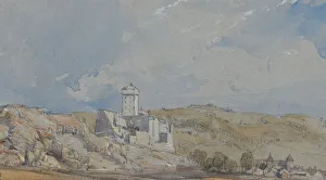 Midi Pyrenees Prints: Chateau de Lourdes, July 11, 1836. Creator: William Callow