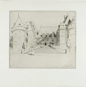 Turret Prints: Château de Meanieres, 1905. Creator: Charles John Watson