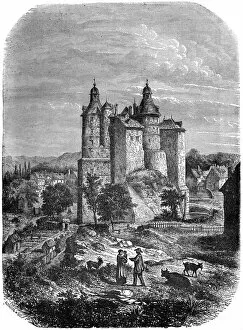 Protestantism Gallery: Chateau de Montbeliard (Castle of Montbeliard), France, 1882-1884. Artist: Alexandre de Bar