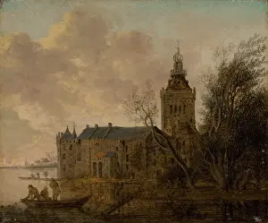 Staffage Prints: Chateau Montfoort, 1653. Creator: Anthonie Jansz van der Croos