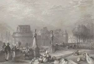 Turner Joseph Mallord William Prints: Chateau de Nantes, 1833. Creators: JMW Turner, William Miller