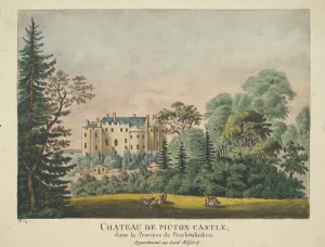 Teau Prints: Chateau de Picton Castle, 1735-43. Creator: Unknown