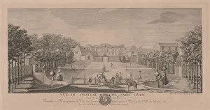 Chateau Saint Ouen from the Court. Creator: Jacques Rigaud (French, 1681-1754)