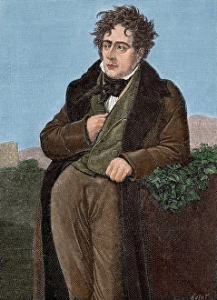 Chateaubriand, Francois Rene, Vicomte de, French writer and member of the French... 1883. Creator: Unknown