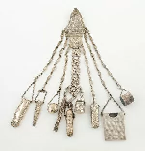 Silverware Collection: Chatelaine, London, 1861 / 99. Creator: Unknown
