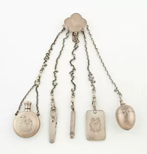 Silverware Collection: Chatelaine, London, 1882 / 86. Creator: Unknown