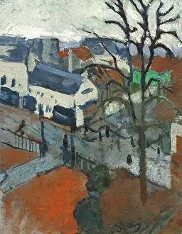Derain Prints: Chatou sous la pluie (Chatou in the rain), c1901. Creator: Derain, Andre (1880-1954)
