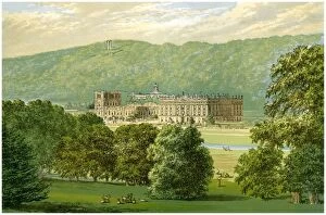 Geography Gallery: Chatsworth House, Derbyshire, home of the Duke of Devonshire, c1880