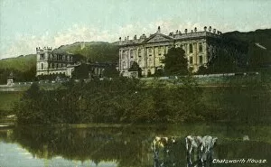 Derbyshire Gallery: Chatsworth House, late 19th-early 20th century. Creator: Unknown