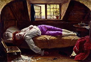 Tragedy Collection: Chatterton (The Death of Chatterton), 1856. Creator: Henry Wallis