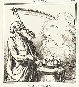 Political Event Prints: Chauds les gros! Chauds!... 1868. Creator: Honore Daumier