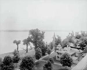 Hospitality Prints: Chautauqua Lake from Athenaeum Hotel, c1898. Creator: Unknown