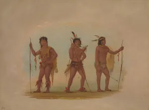 Catlin Prints: Three Chaymas Men, 1854 / 1869. Creator: George Catlin