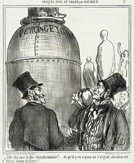 Distilling Prints: Ché cha une belle chaudronnerie!... 1865. Creator: Honore Daumier