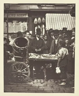 St Giles Prints: Cheap Fish of St. Giles s, 1881. Creator: John Thomson