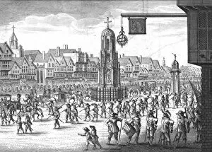 Cheapside, Cross and Conduit, 1638, (1809)