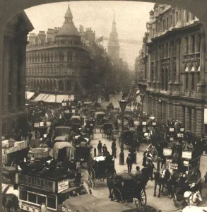 Cheapside, London, 1896. Creator: Works and Sun Sculpture Studios