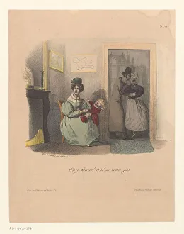 Affair Prints: The cheated wife, 1830-1831. Creators: Anon, Nicolas-Louis Delaunois, Martinet Hautecoeur