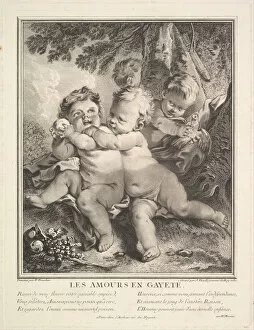 Cheerful Gallery: The Cheerful Cupids, 1750. Creator: Jean Daullé