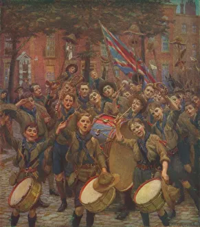 Enthusiastic Collection: Cheering the Chief Scout, c1914 (1928). Artist: William Holt Yates Titcomb