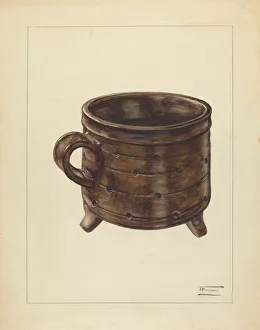 Frank Fumagalli Prints: Cheese Pot, c. 1940. Creator: Frank Fumagalli