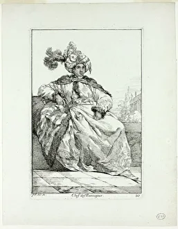 Vien Joseph Marie I Prints: Chef des Eunuques, plate 20 from Caravanne du Sultan à la Mecque