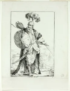 Vien Joseph Marie I Prints: Chef des Spahis, plate two from Caravanne du Sultan à la Mecque