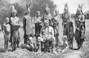 Tribesman Prints: Un chef Herero et sa famille; Afrique Australe, 1914. Creator: Unknown