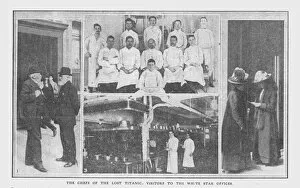 The Chefs of the Lost Titanic, and Visitors to the White Star Offices, April 20, 1912