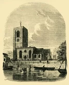All Saints Church Gallery: Chelsea Church, 1860, (c1876). Creator: Unknown