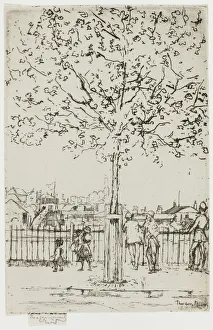 Roussel Theodore Prints: Chelsea Embankment, June, 5 p. m. 1889, 1889. Creator: Theodore Roussel
