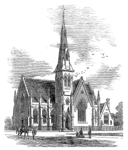 Congregational Church Prints: Chelsea new congregational church, Markham-Square, 1860. Creator: Unknown