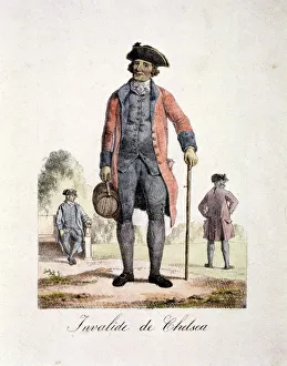 Pensioner Gallery: A Chelsea Pensioner, Chelsea, London, c1830