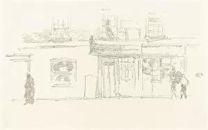 Shop Gallery: Chelsea Shops, 1888. Creator: James Abbott McNeill Whistler