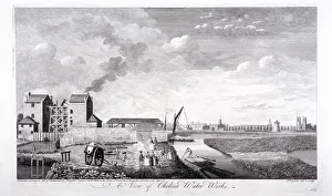 Waterworks Prints: The Chelsea Water Works, London, 1752. Artist: John Boydell