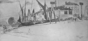 Japan Paper Prints: Chelsea Wharf, 1863, (1904). Artist: James Abbott McNeill Whistler