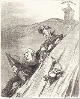 Un chemin dangereux, 1851. Creator: Honore Daumier