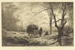 Etchings Prints: Chemin des Roches. Creator: Adolphe Appian