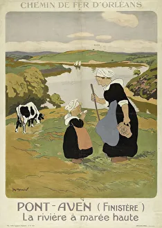 Chemin de fer d'Orléans. Pont-Aven (Finistère), 1914. Creator: Meunier, Henri Georges (1873-1922)