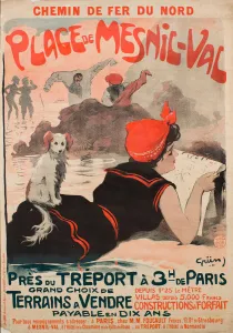 Chemin de fer du Nord. Plage de Mesnil-Val, 1901. Creator: Grün
